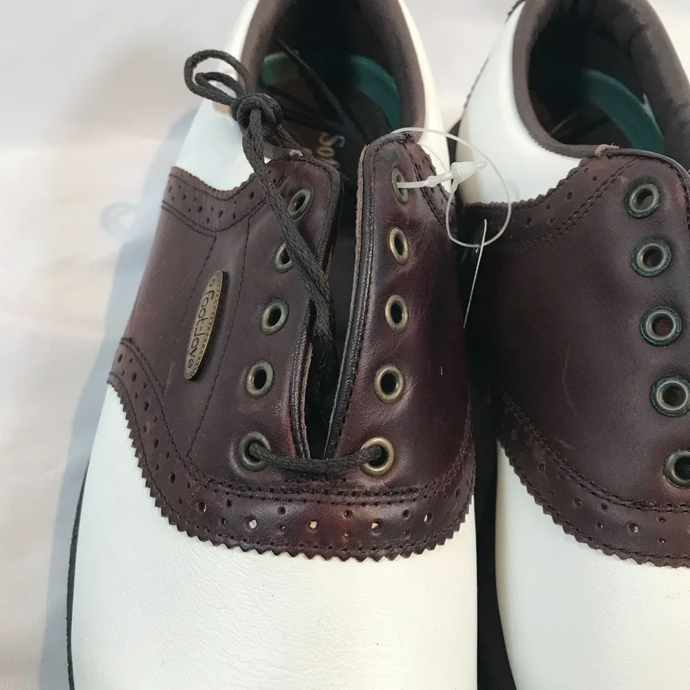 FootJoy Golf Sierra Brown/White Leather Soft Joys Womens US 7.5M EU 38 UK 5.5‎